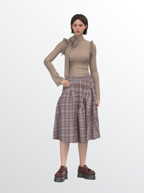 MooH: CLO 3D render of the look