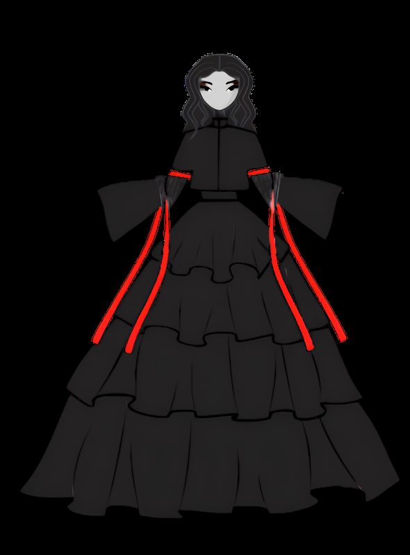 Technical sketch, look 1