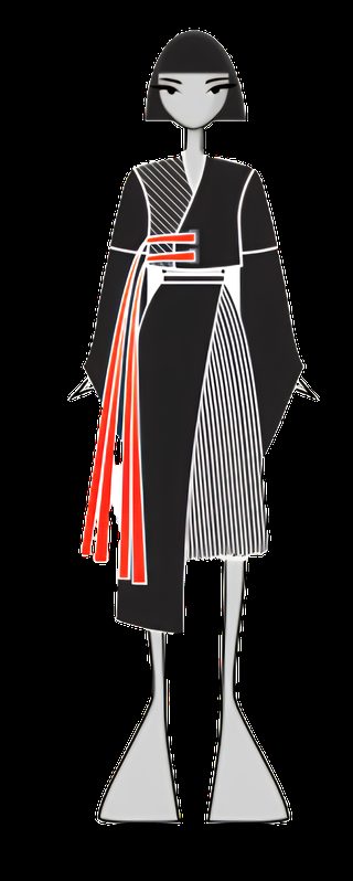 Technical sketch, look 3
