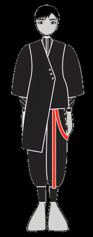 Technical sketch, look 6